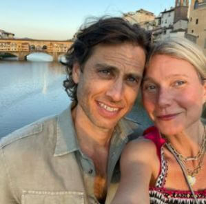 Apple Martin mother Gwyneth Paltrow with her husband Brad Falchuk.